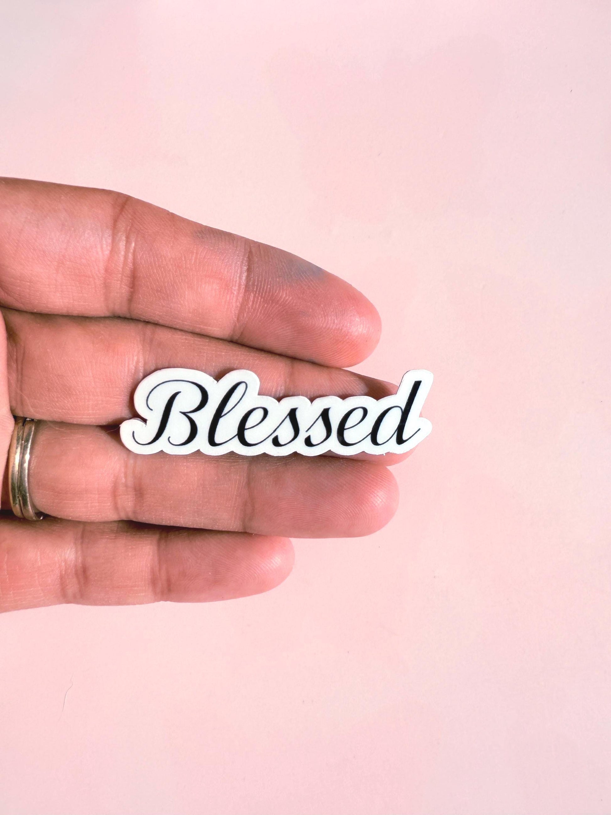 I Survived & Blessed Vinyl Sticker Bundle | Inspirational Decal Pack | Motivational Resilience Gratitude Gift | Laptop Water Bottle - The Sticker Era