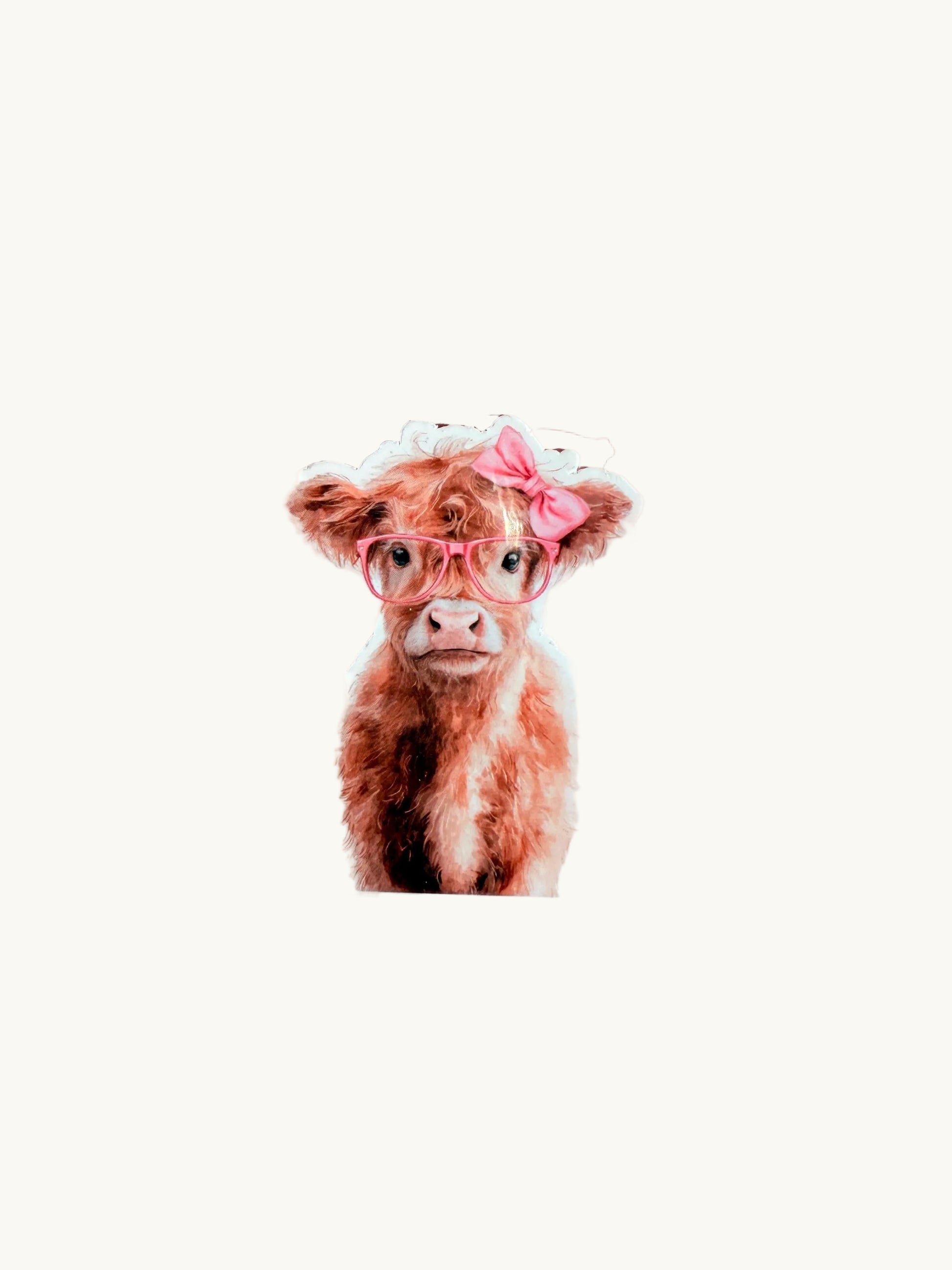 Cute Highland Cow Sticker Pack | Funny Cow Reading Decals | Animal Lover Vinyl Sticker Bundle | Bookworm Farm Animal Laptop Decor| gift - The Sticker Era
