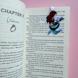 Bookworm Mermaid Magnetic Bookmark | Fantasy Reader Handmade Page Marker by The Sticker Era