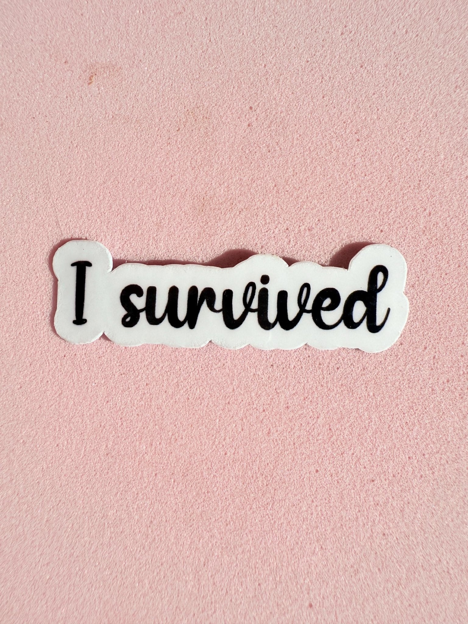 "I Survived" & "Blessed" Sticker Bundle | Faith Resilience Inspirational Decal Pack by The Sticker Era