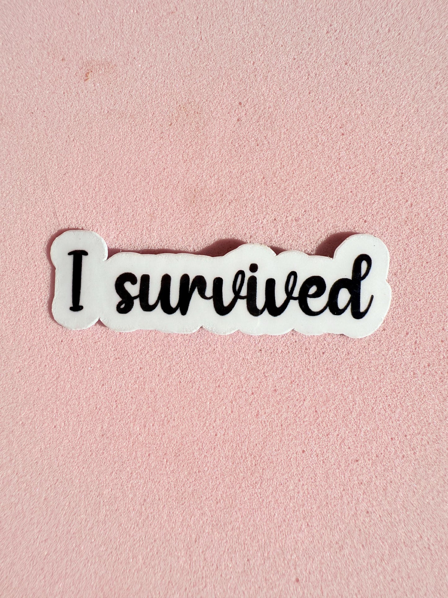 I Survived & Blessed Vinyl Sticker Bundle | Inspirational Decal Pack | Motivational Resilience Gratitude Gift | Laptop Water Bottle - The Sticker Era