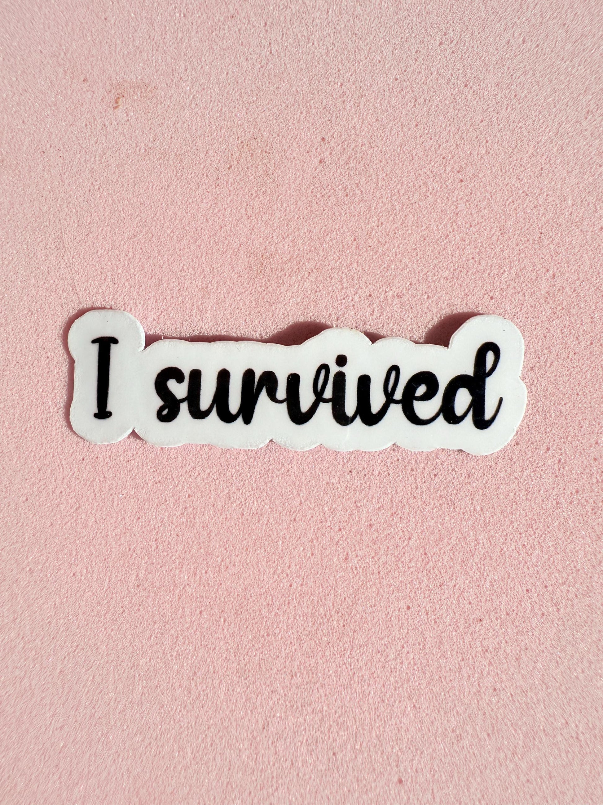 I Survived & Blessed Vinyl Sticker Bundle | Inspirational Decal Pack | Motivational Resilience Gratitude Gift | Laptop Water Bottle - The Sticker Era