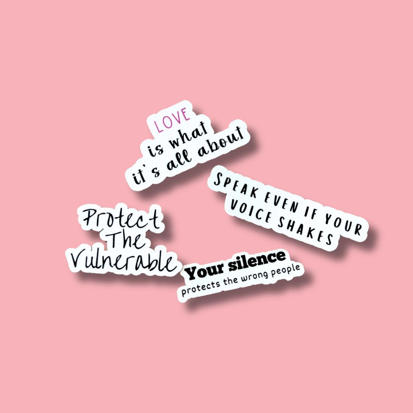 "Your Silence Protects the Wrong People" Sticker | Activism Anti-Hate Vinyl Decal by The Sticker Era