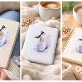Ethereal Mermaid Sticker - Waterproof Fantasy Vinyl - Bookish Ocean Goddess Art by The Sticker Era