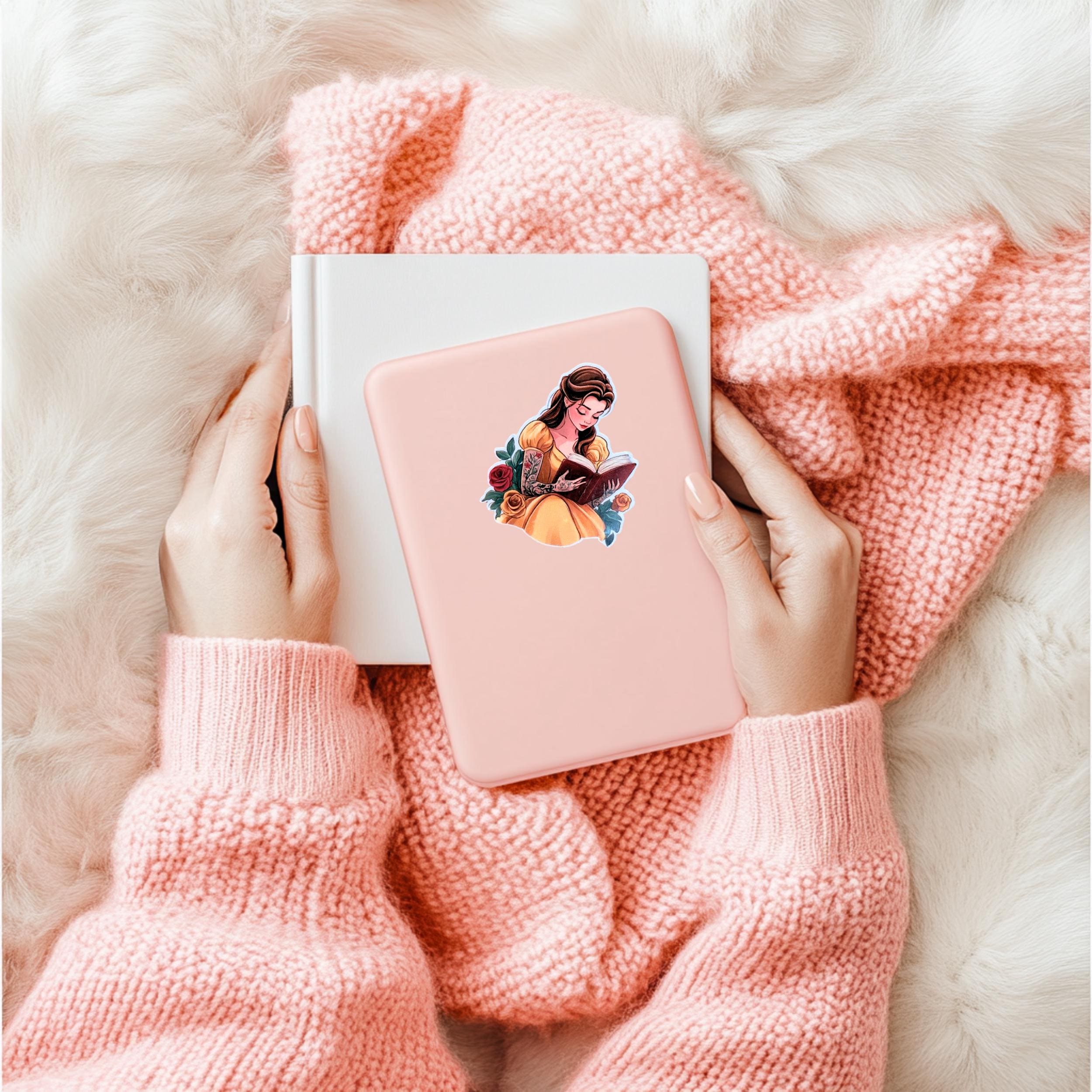 Tattooed Princess Reading Sticker – Bookish Vinyl Decal by The Sticker Era