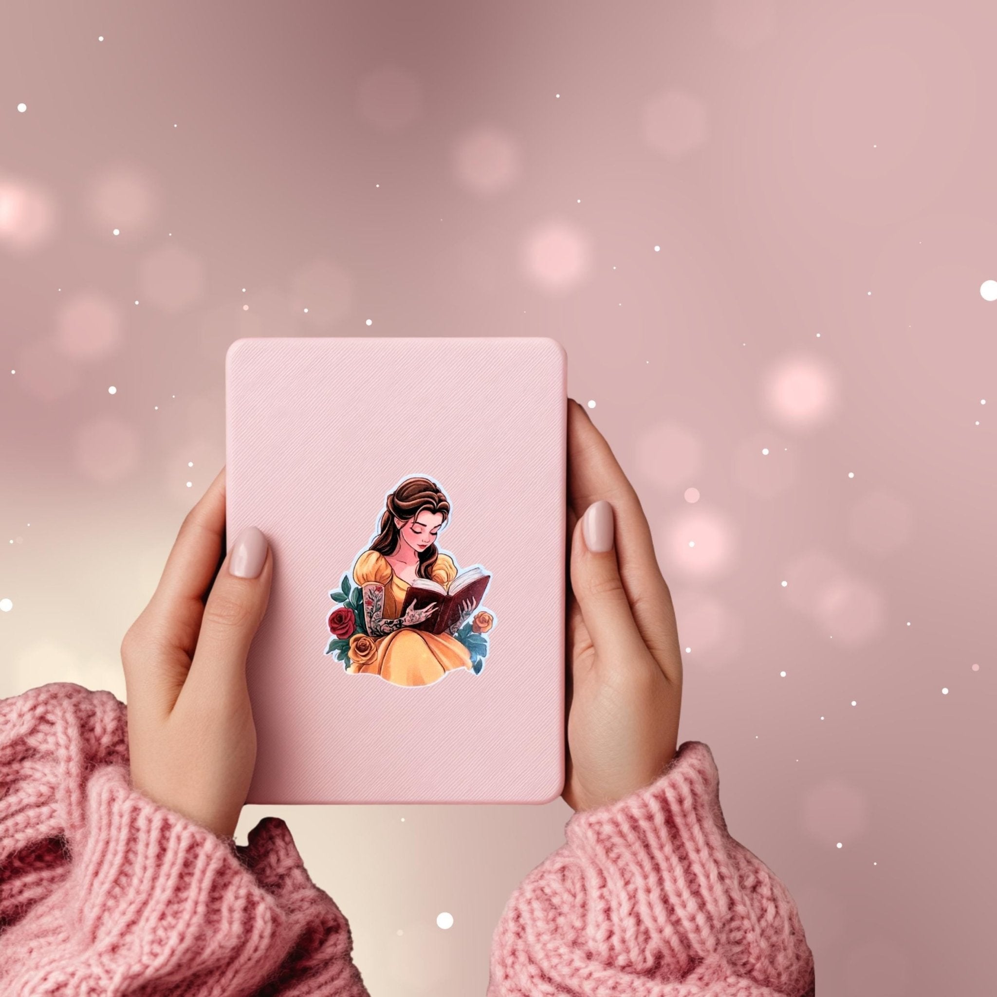 Tattooed Princess Reading Sticker – Bookish Vinyl Decal by The Sticker Era