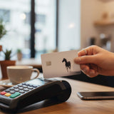 Horse Debit Card Skin, Minimalist Equestrian Vinyl Cover, Dark Academia Wallet Sticker Gift by The Sticker Era