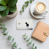 Horse Debit Card Skin, Minimalist Equestrian Vinyl Cover, Dark Academia Wallet Sticker Gift by The Sticker Era