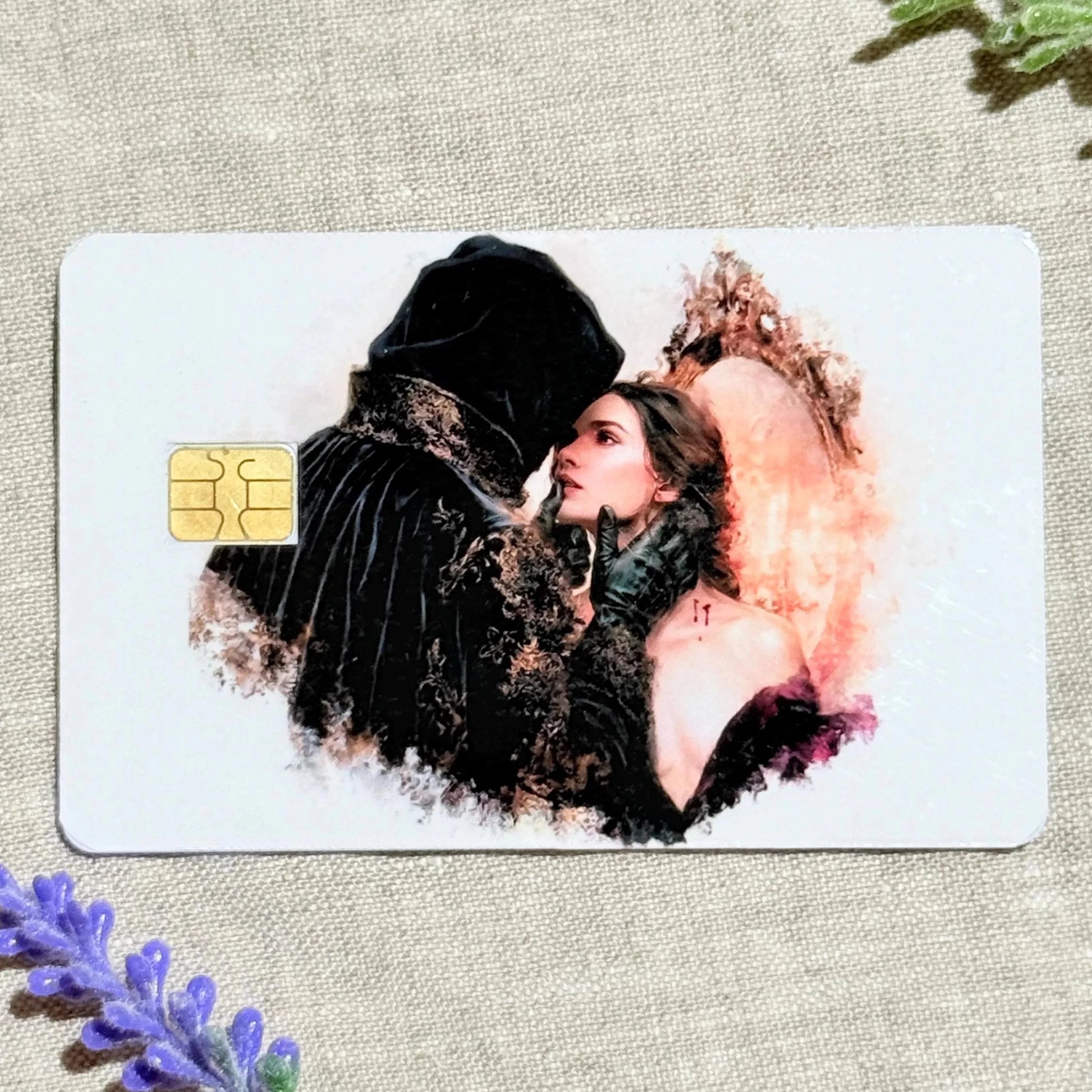 Vampire Romance Debit Card Skin – Dark Gothic Couple Card Cover – Sticker Era by The Sticker Era