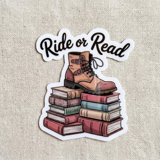 Bookish Sticker, Dark Academia Reader, Book Lover Vinyl Decal by The Sticker Era
