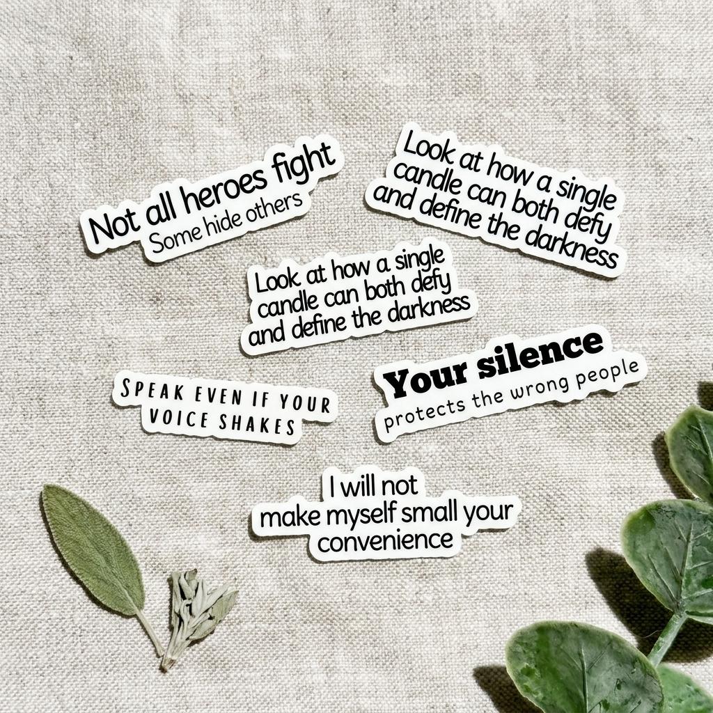 "Your Silence Protects the Wrong People" Sticker | Activism Anti-Hate Vinyl Decal by The Sticker Era