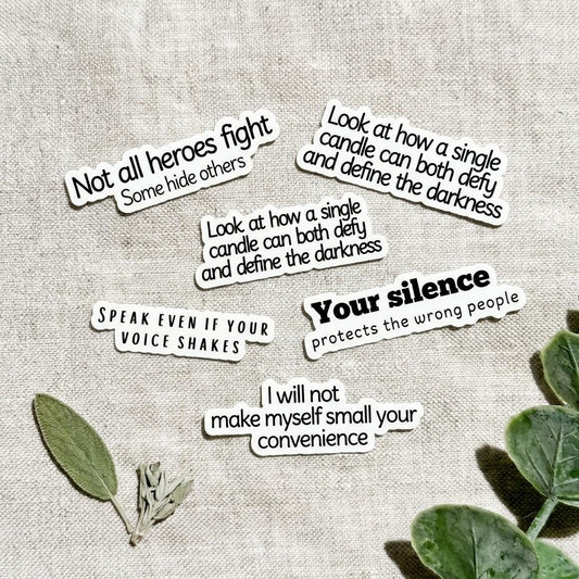 "Your Silence Protects the Wrong People" Sticker | Activism Anti-Hate Vinyl Decal by The Sticker Era
