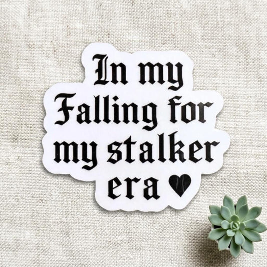 Stalker Era Bookish Sticker: Dark Romance Villain Vinyl Decal by The Sticker Era