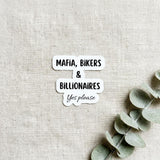 Dark Romance Sticker, Mafia Bikers & Billionaires Yes Please, Spicy Booktok Kindle Decal, Waterproof Vinyl by The Sticker Era