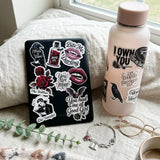 Dark Romance Sticker Pack, Gothic Vampire Booktok Decals, Spicy Reader Vinyl for Kindle & Laptop by The Sticker Era