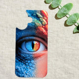 Dragon Eye Phone Case Insert, Fantasy Fire & Ice Clear Case Art for iPhone by The Sticker Era