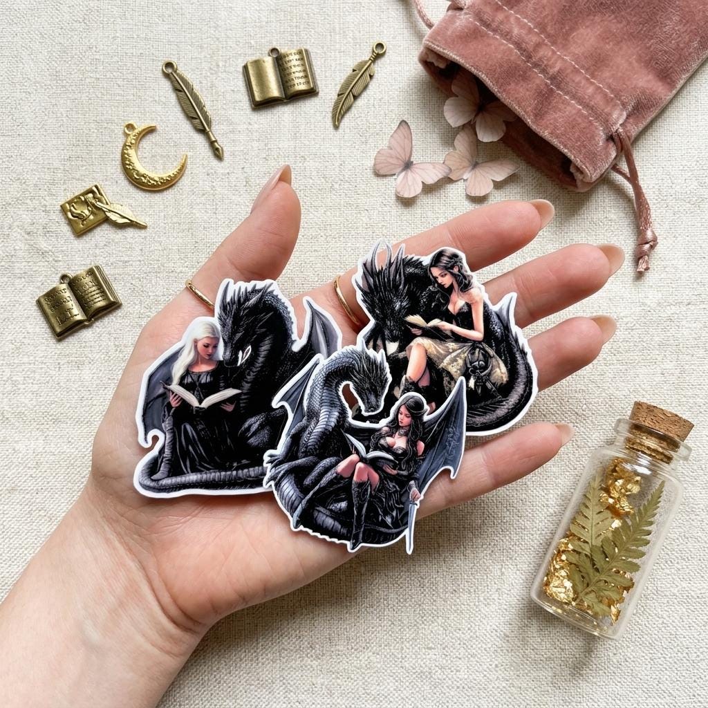Ultimate Mermaid Sticker Set | 20-Piece Bookish Fantasy Vinyl Decal Collection by The Sticker Era