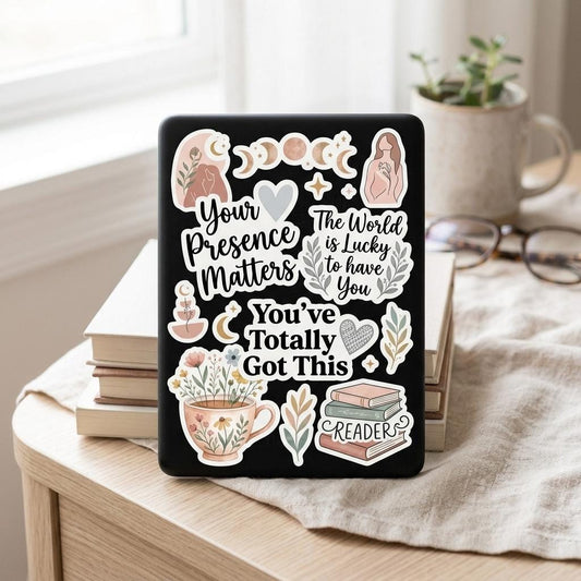Motivational Sticker Set: Positive Affirmations, Matte Vinyl Decals by The Sticker Era