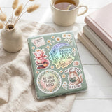 Pink Dragon Sticker: Kawaii Bookish Fantasy Decal - Matte Vinyl by The Sticker Era