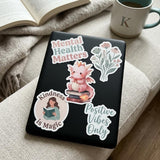 Pink Dragon Sticker: Kawaii Bookish Fantasy Decal - Matte Vinyl by The Sticker Era