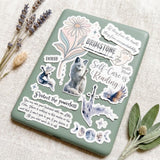 Brimstone Fantasy Sticker Bundle • Wolf, Sword, & Osha Quotes by The Sticker Era