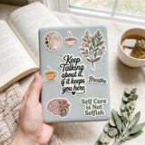 Keep Talking Mental Health Vinyl Sticker | Suicide Prevention Decal by The Sticker Era