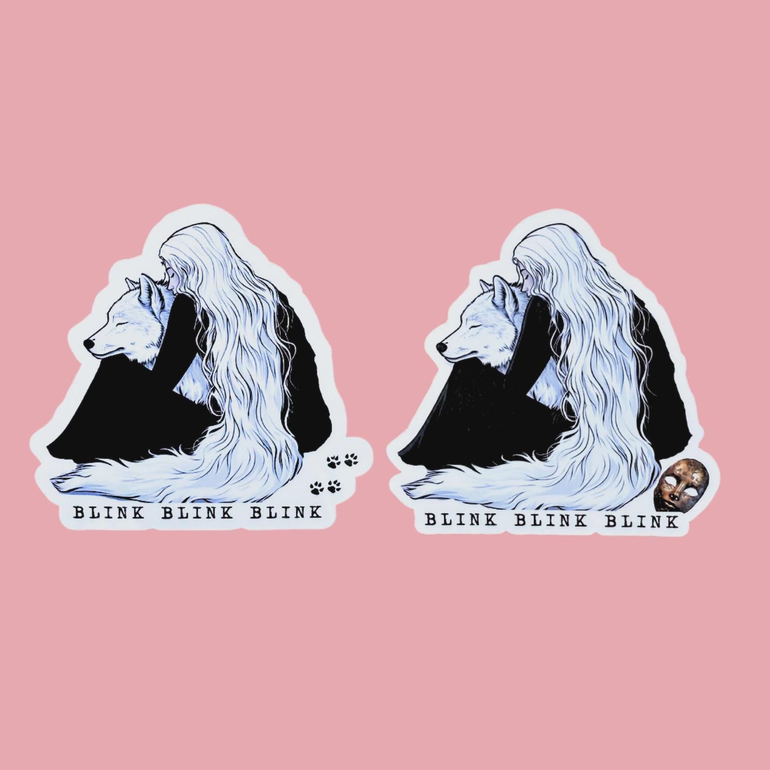 Fantasy Wolf Girl Sticker, Reader Decal by The Sticker Era