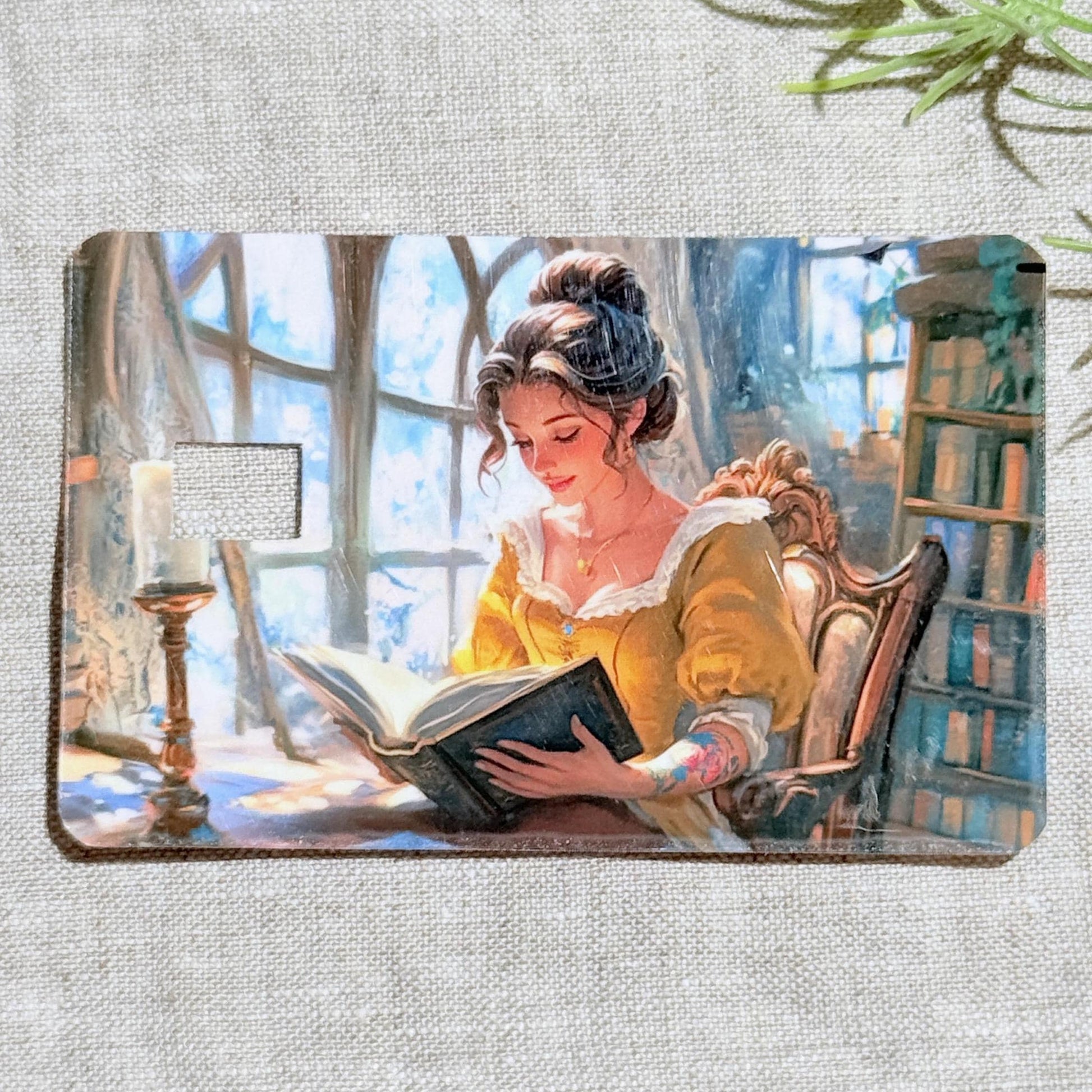 Romantic Reader Debit Card Skin – Book Lover Card Cover – Sticker Era by The Sticker Era