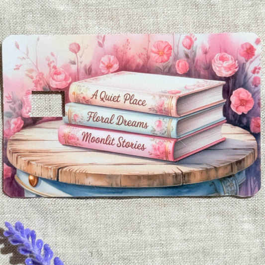 Dreamy Pastel Book Stack| Card Skin by The Sticker Era