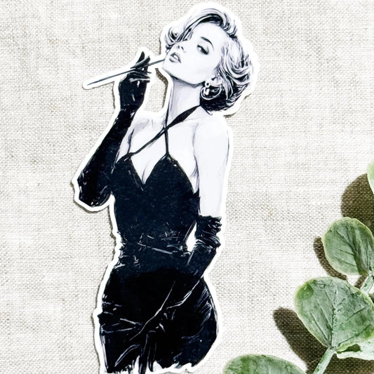 Old Hollywood Glamour Sticker – Vintage Cinema Decal – Sticker Era by The Sticker Era