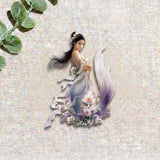 Ethereal Mermaid Sticker - Waterproof Fantasy Vinyl - Bookish Ocean Goddess Art by The Sticker Era