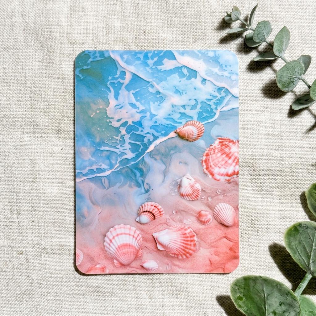 Beach Seashell Kindle Insert by The Sticker Era