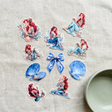 Tattooed Mermaid Sticker Pack: Waterproof Vinyl Decals for Laptop, Water Bottle by The Sticker Era
