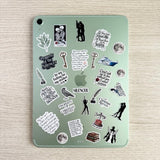 Dark Romance Quote Sticker Pack | 19-Piece "Under Your Scars" Vinyl Decal Bundle by The Sticker Era