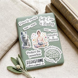 Brimstone Fantasy Sticker Bundle • Wolf, Sword, & Osha Quotes by The Sticker Era