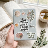 Keep Talking Mental Health Vinyl Sticker | Suicide Prevention Decal by The Sticker Era