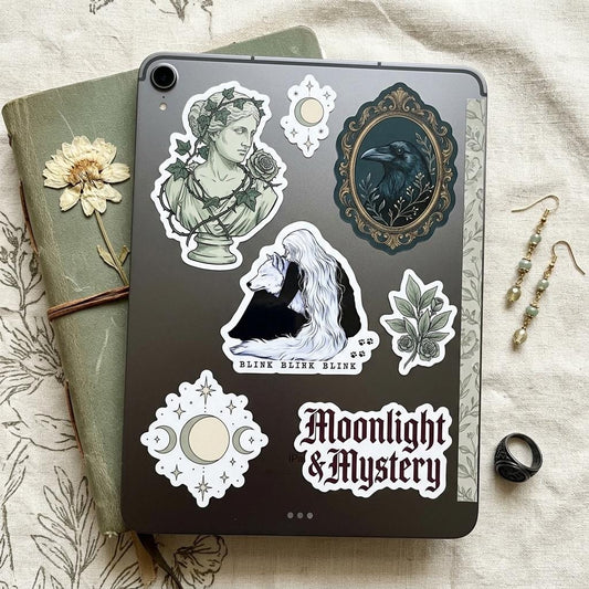 Fantasy Wolf Girl Sticker, Reader Decal by The Sticker Era