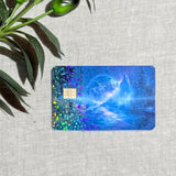 Holographic Mountain Card Skin – Mystic Nature Debit Card Skin – Sticker Era by The Sticker Era