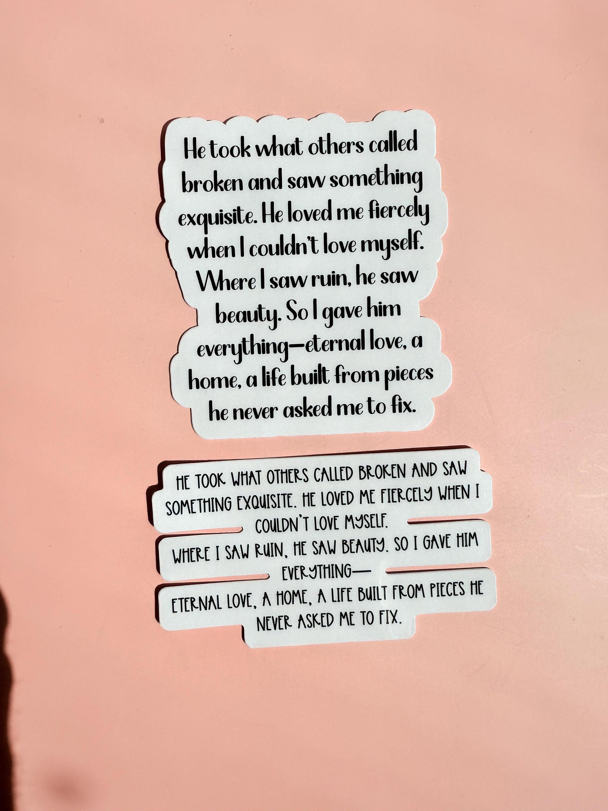 love quote sticker __etsy:7126223709