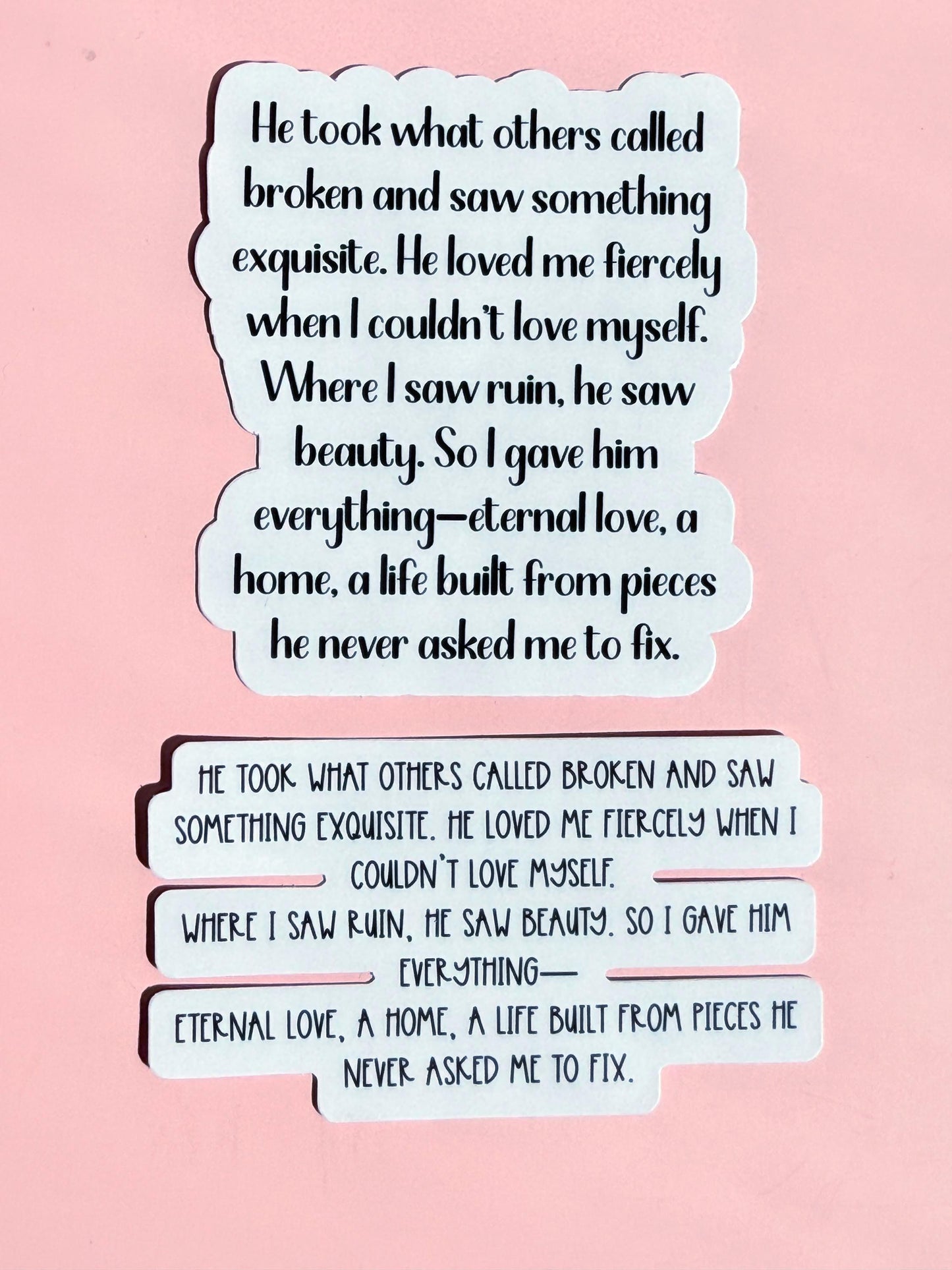 love quote sticker __etsy:7126220311