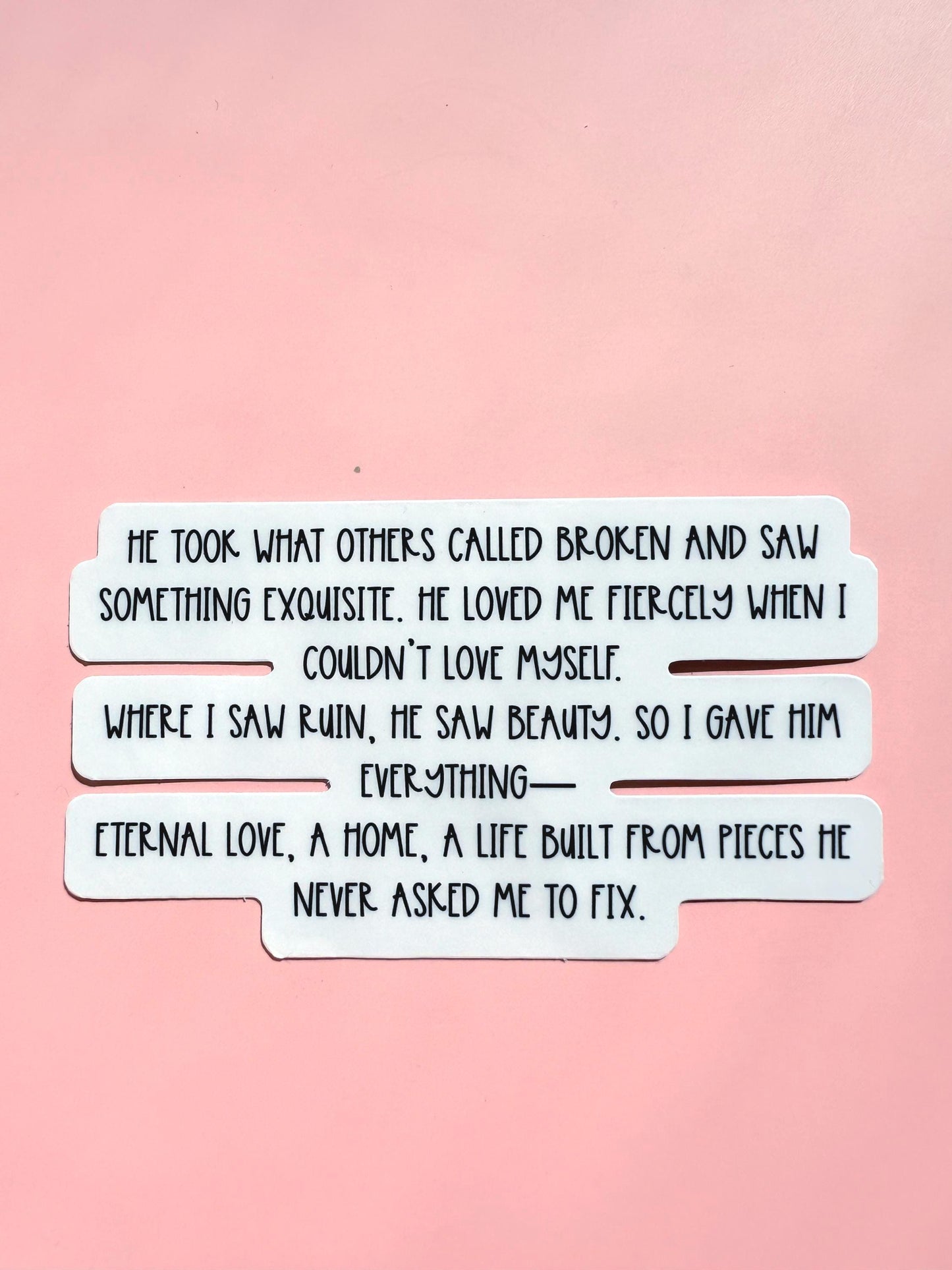 love quote sticker __etsy:7078268242