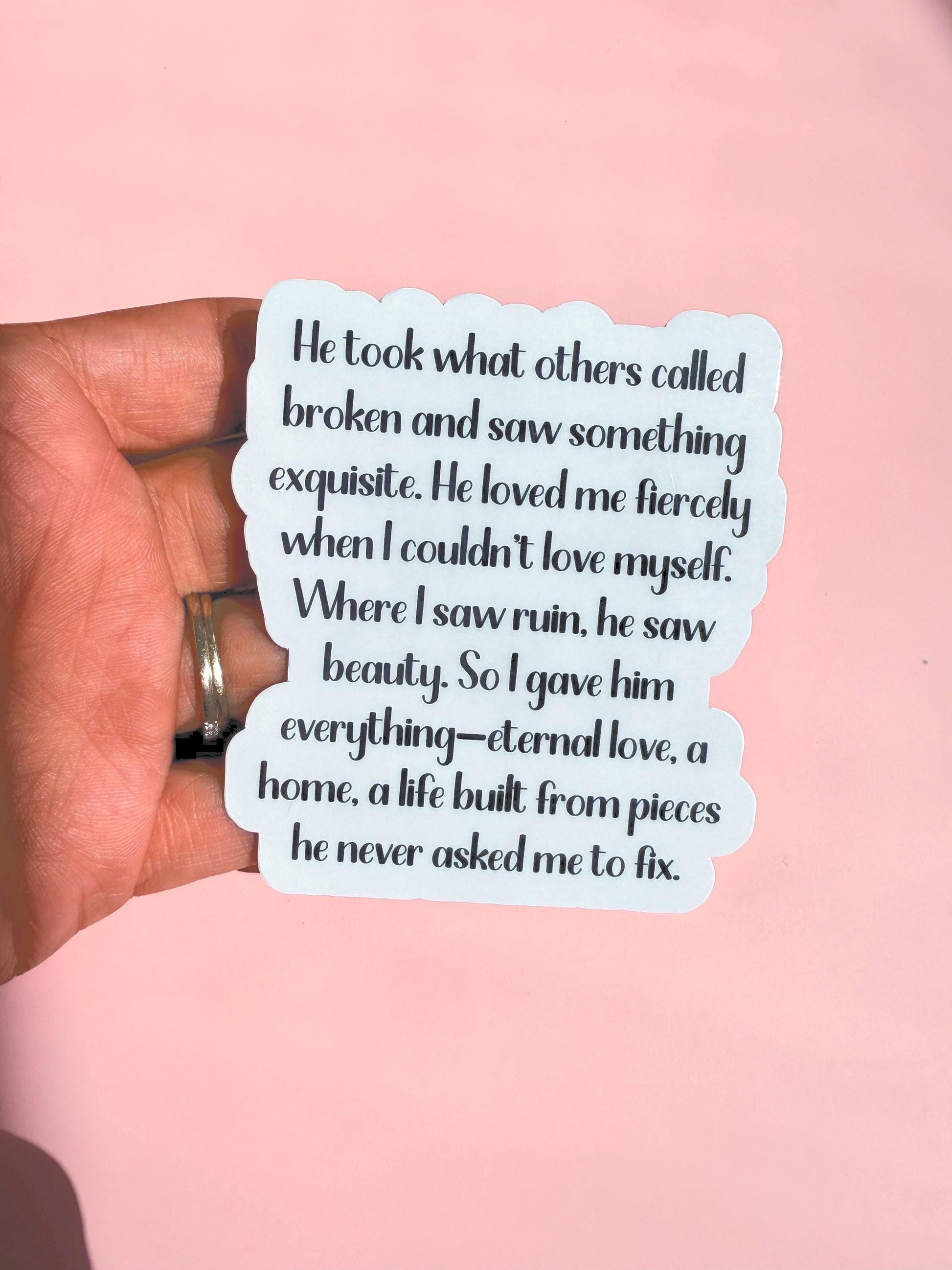 love quote sticker __etsy:7126228077