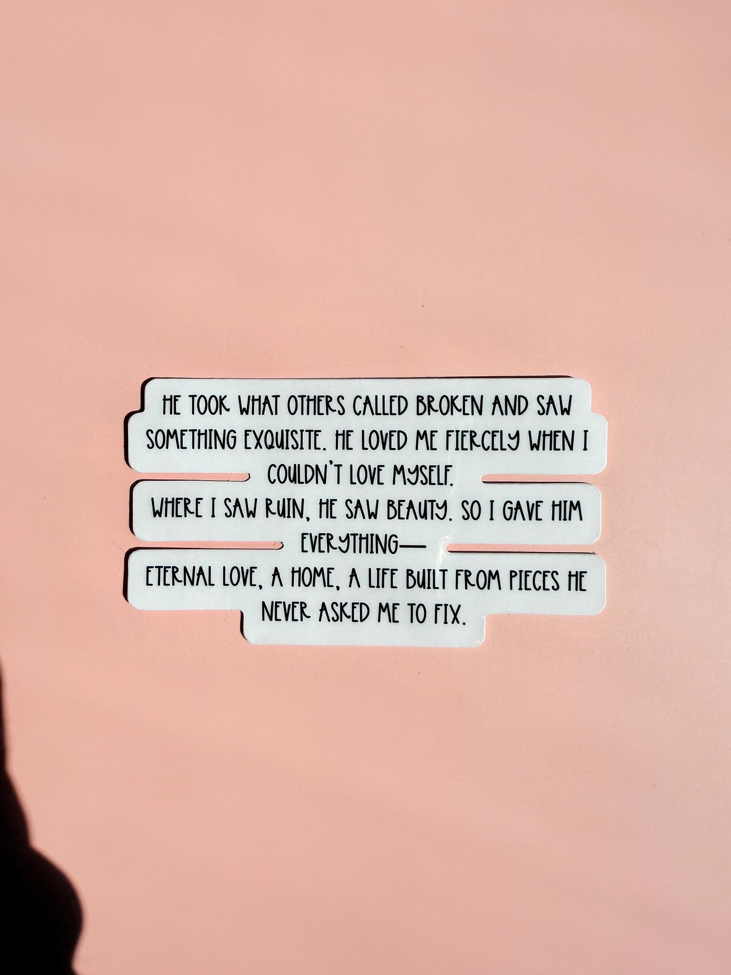love quote sticker __etsy:7078274126