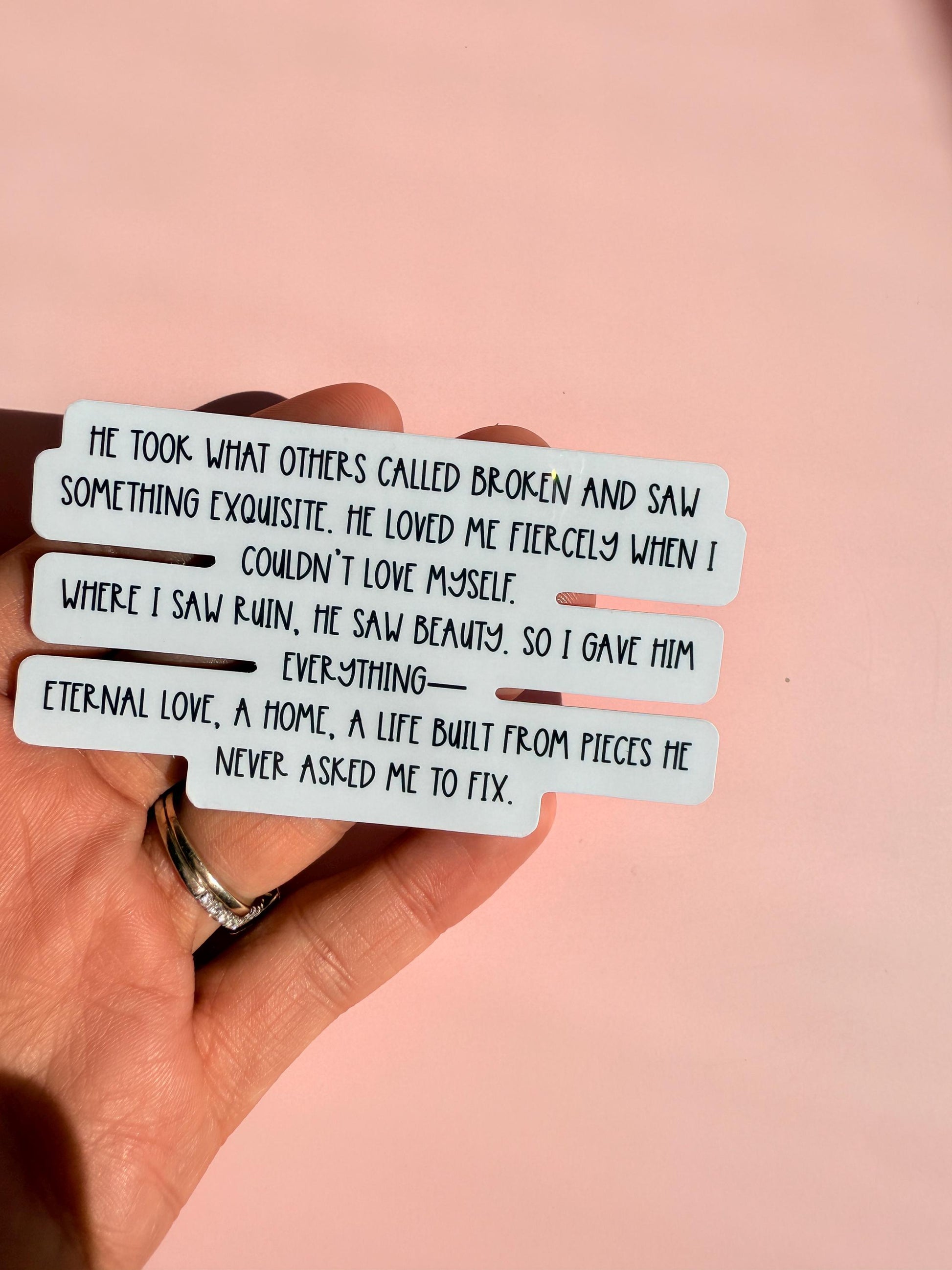 love quote sticker __etsy:7126219491