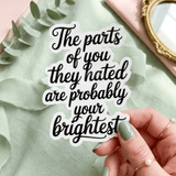 Self-Love Quote Sticker – Mental Health Affirmation Vinyl Decal – Sticker Era by The Sticker Era