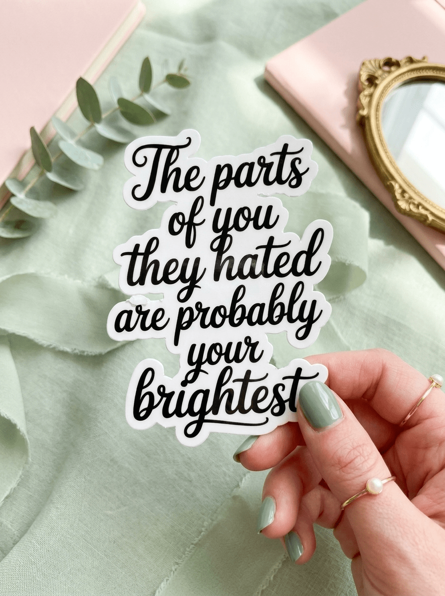 Self-Love Quote Sticker – Mental Health Affirmation Vinyl Decal – Sticker Era by The Sticker Era