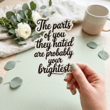 Self-Love Quote Sticker – Mental Health Affirmation Vinyl Decal – Sticker Era by The Sticker Era
