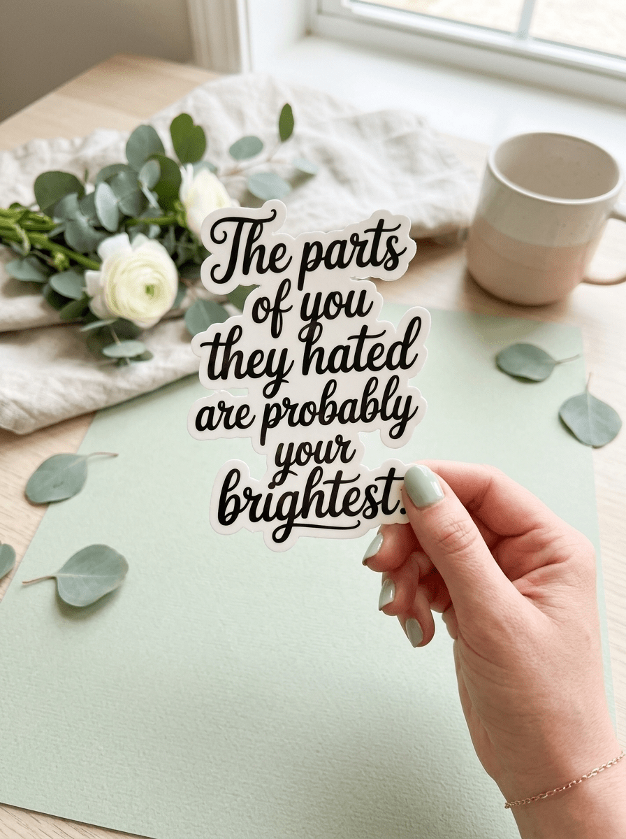 Self-Love Quote Sticker – Mental Health Affirmation Vinyl Decal – Sticker Era by The Sticker Era
