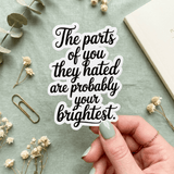 Self-Love Quote Sticker – Mental Health Affirmation Vinyl Decal – Sticker Era by The Sticker Era