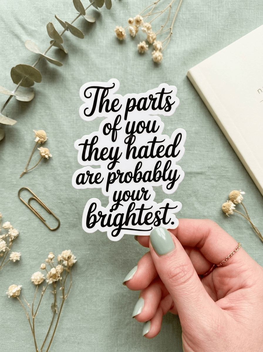 Self-Love Quote Sticker – Mental Health Affirmation Vinyl Decal – Sticker Era by The Sticker Era